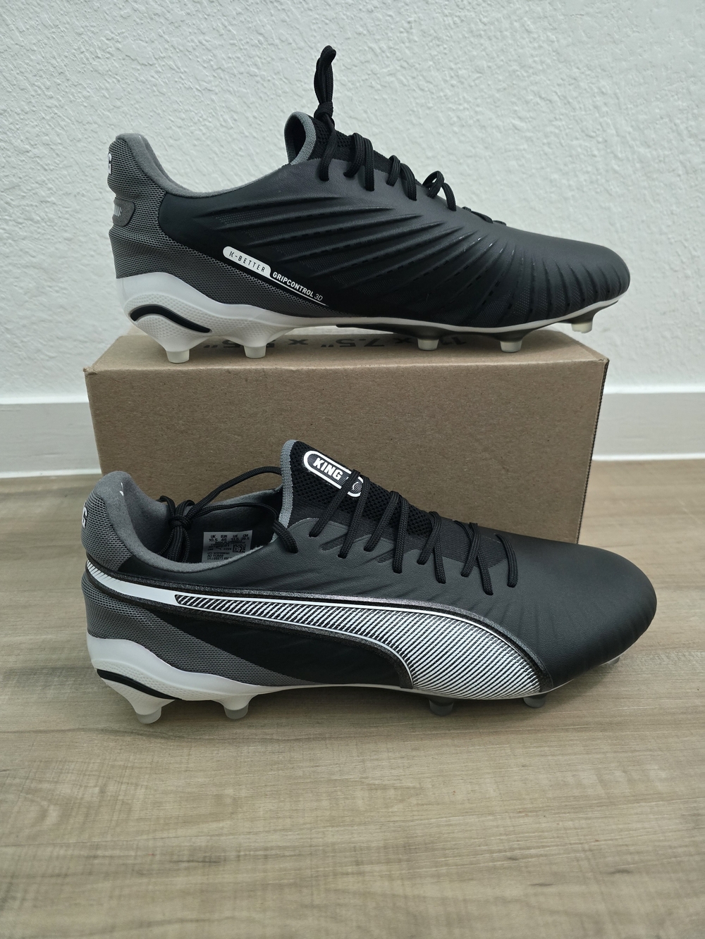 PUMA King Black & Gray Soccer Cleats